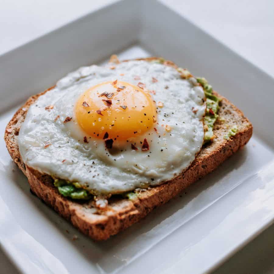 Image of bread, egg, breakfast and avocado toast HD photo by Ben Kolde