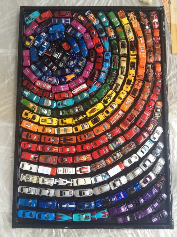 Image of Toy Car Wall Art from Etsy