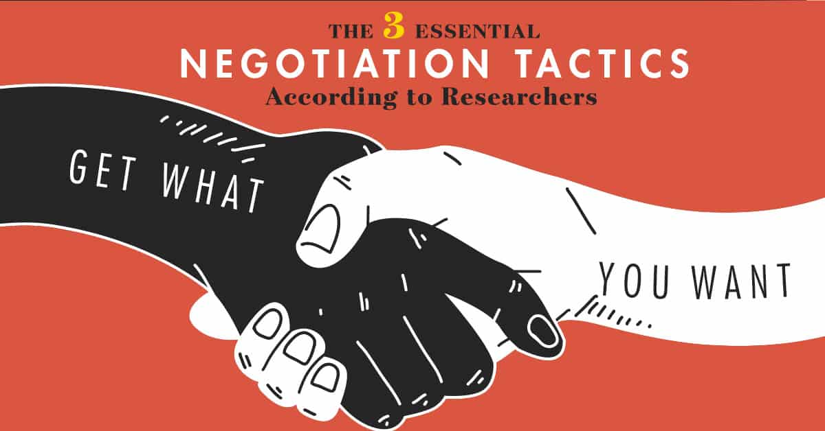 The 3 Essential Negotiation Tactics According to Researchers