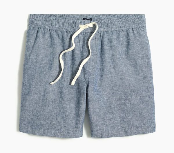 jcrew linen drawstring shorts
