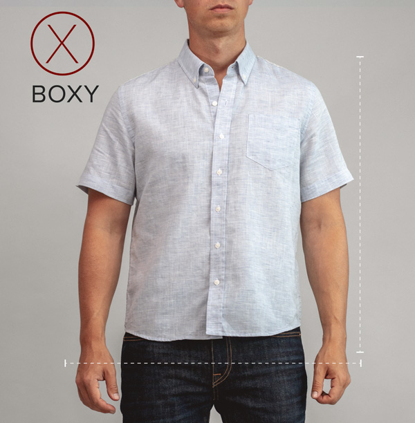 boxy button up shirt