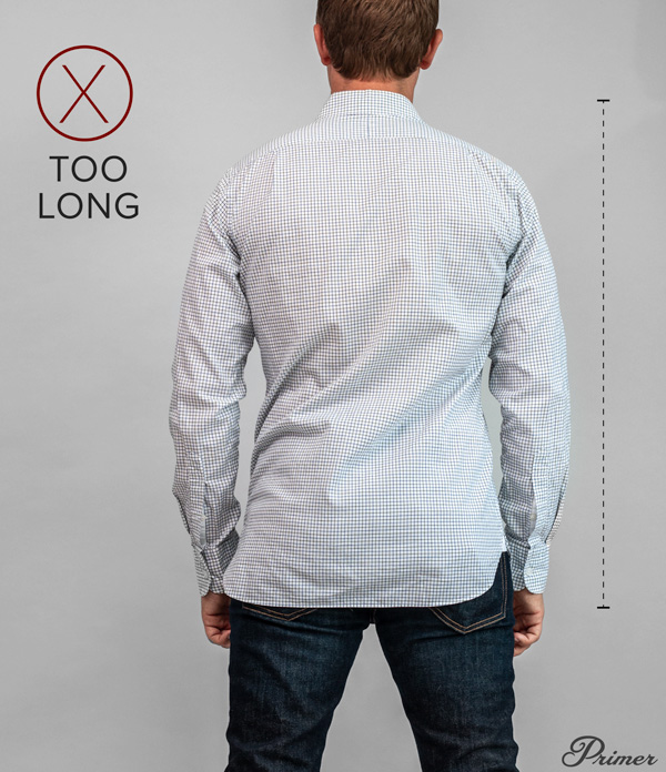 button down shirt length