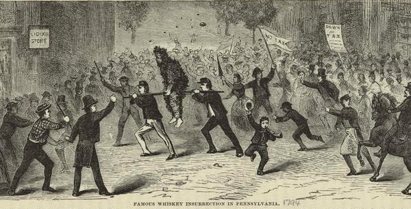 whiskey rebellion history illustration