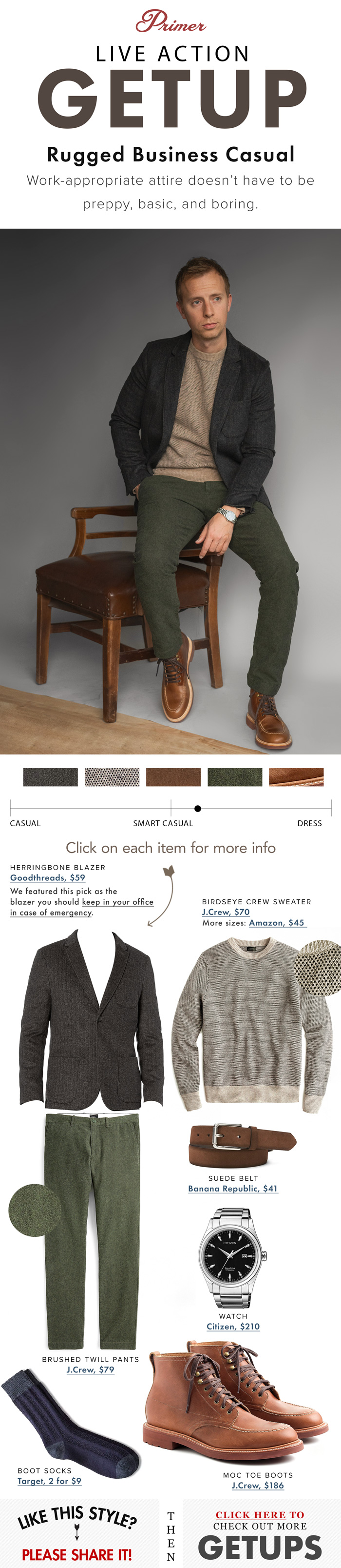 Live Action Getup Rugged Business Casual Primer