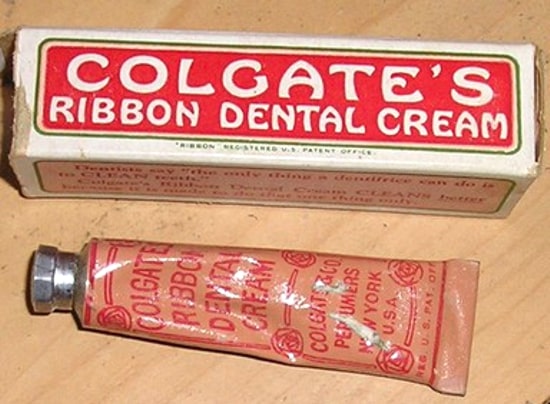 colgate ribbon dental cream 100 year old companies