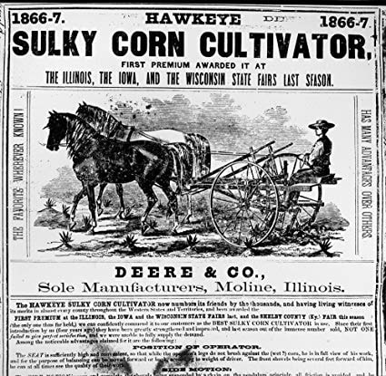 john deere corn cultivator ad 100 year old companies