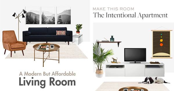 The Intentional Apartment: A Modern But Affordable Living Room