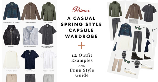 A Casual Spring Style Capsule Wardrobe + 12 Outfit Examples