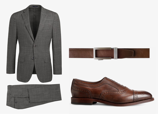 Best Of brown belt dark blue suit Blue suit combined with brown shoes ...