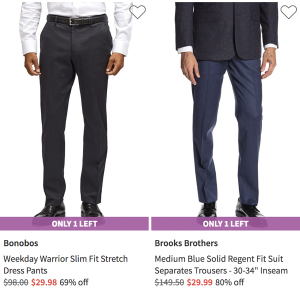 nordstrom rack bonobos and brooks brothers dress pants