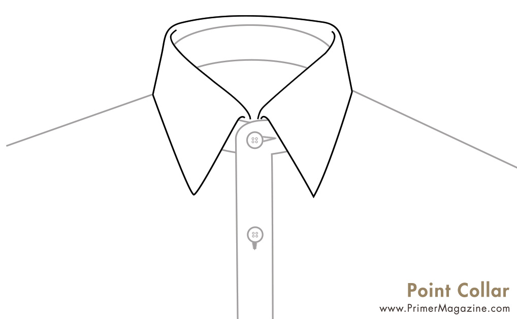 point collar shirt