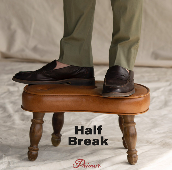 half break pants hem