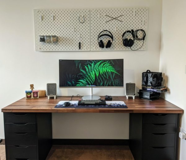 The Ultimate Collection Of The Best Ikea Desk Hacks Primer This clever ikea desk hack uses a lack table with extended legs to create a small sewing area, perfect for craft heroes with limited space! best ikea desk hacks