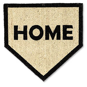 home plate style doormat