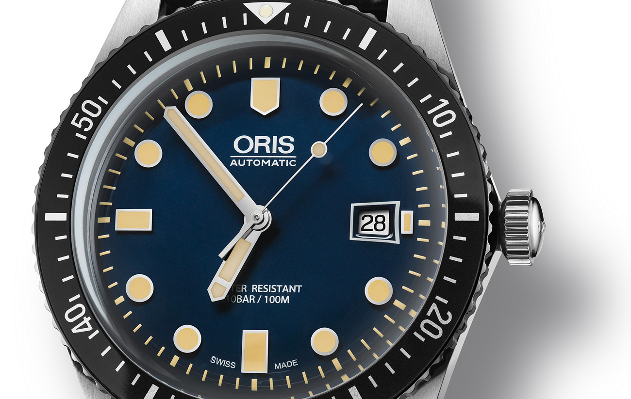 Oris Divers Sixty-Five Watch Face