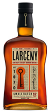 a bottle of Larceny wheated bourbon 