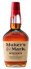 maker's mark whiskey bottle