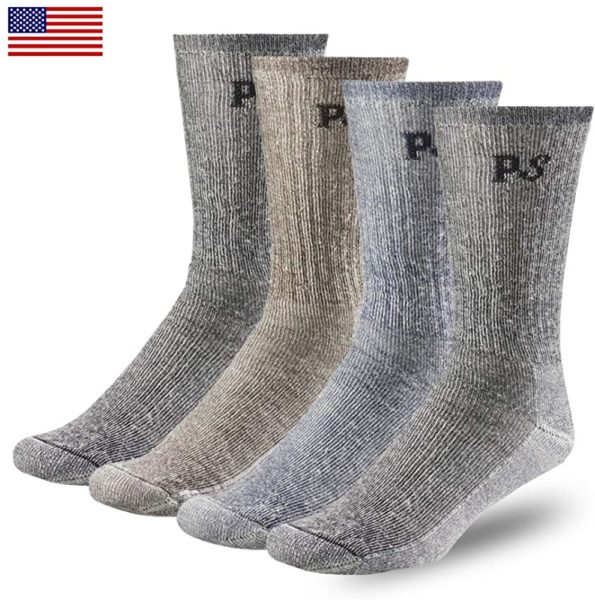 four pack merino wool socks