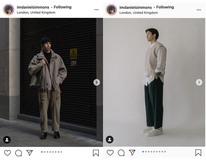 daniel simmons instagram influencer for mens style and fashion