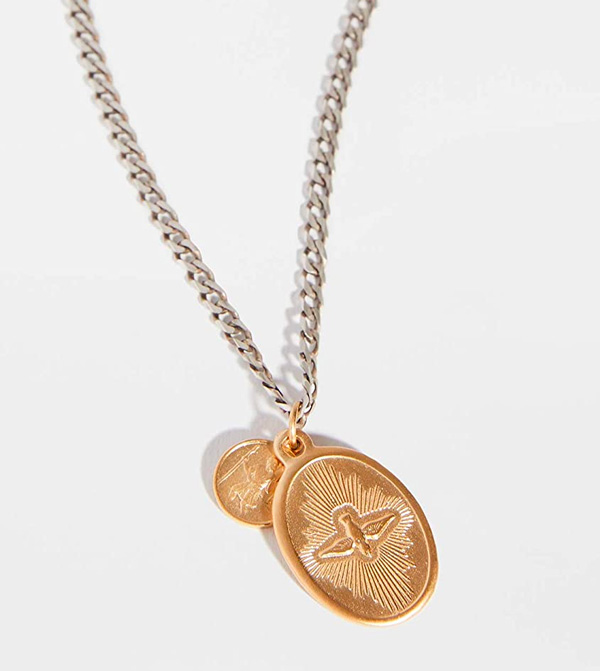 gold plated pendant necklace