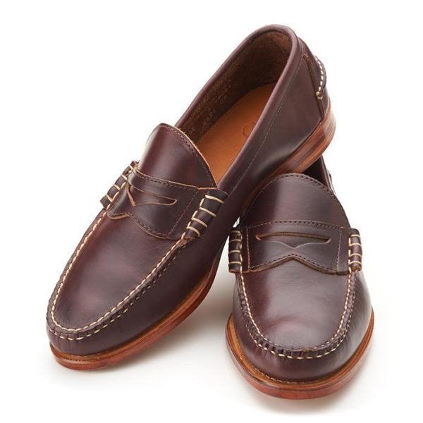 dark brown beefroll penny loafer shoes