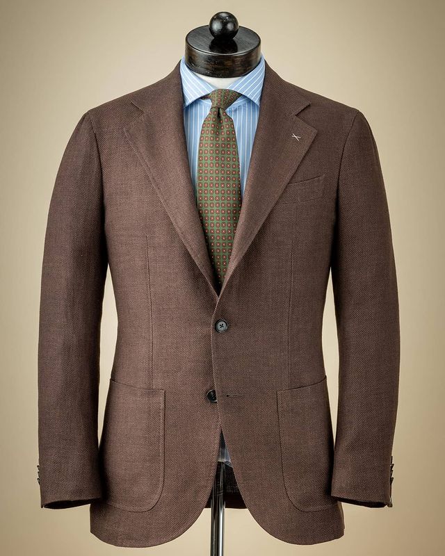 a blazer over a shirt and tie from Spier & Mackay