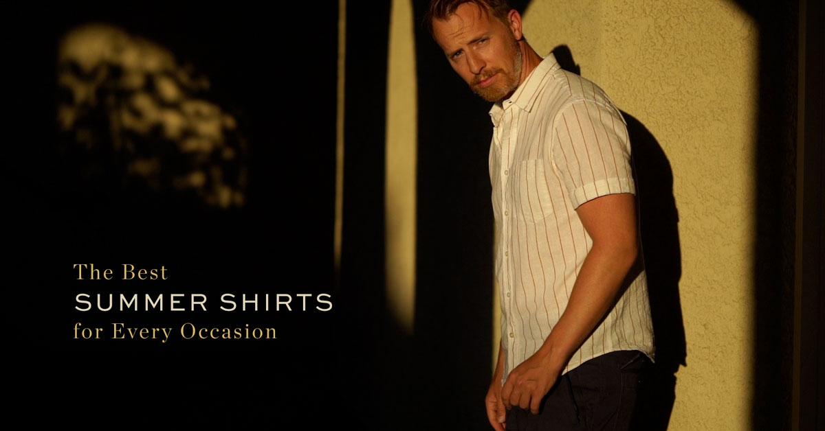 Summer Shirts - Man wearing short sleeve shirt