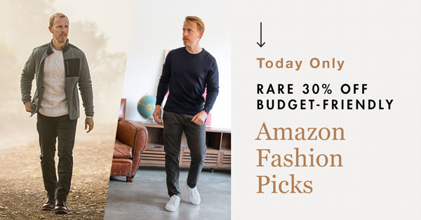 Expired — Today Only: Rare 30% Off Budget-Friendly Amazon Fashion Picks