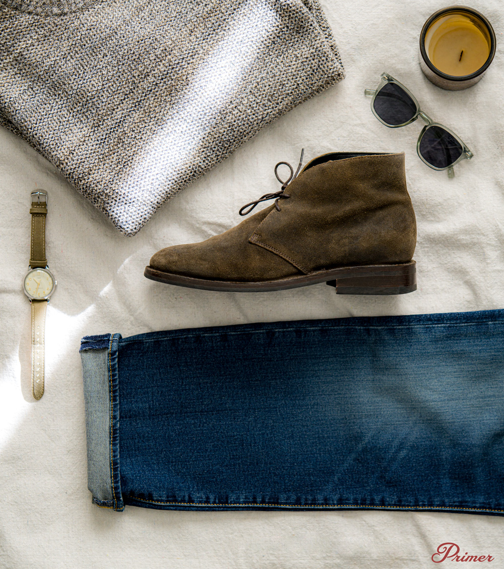 Olive Suede Chukka Boot