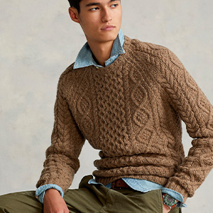 image of a brown knit sweater