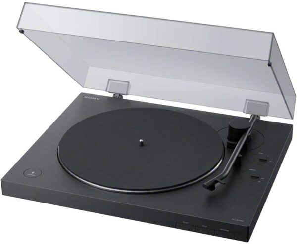 image of a bluetooth record player