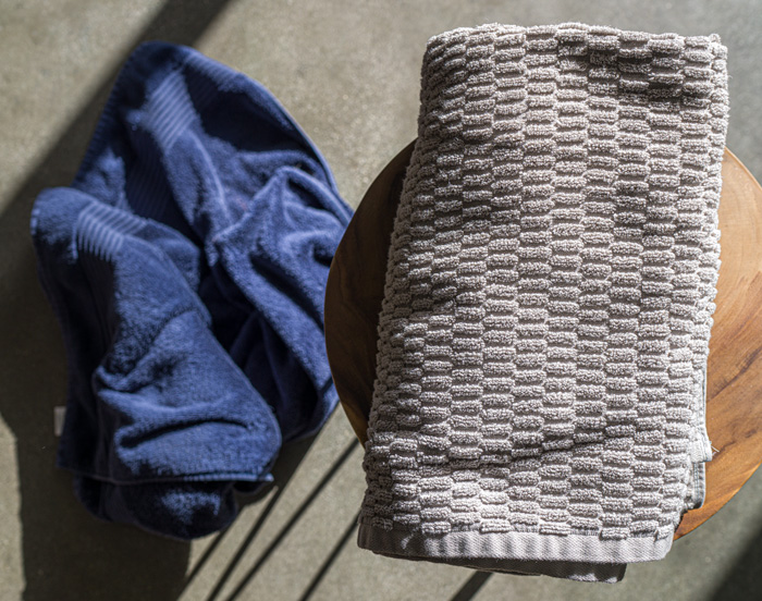 clean towels vs dirty towels