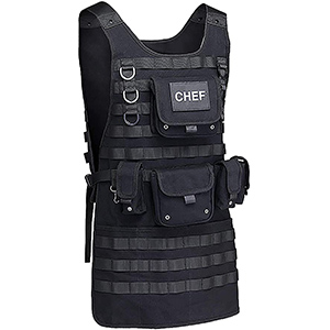 image of black tactical apron
