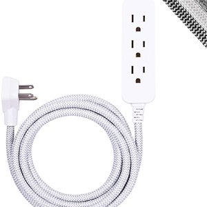 image of a white power outlet stripe