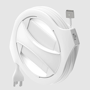 image of a white sidewinder for charger cords