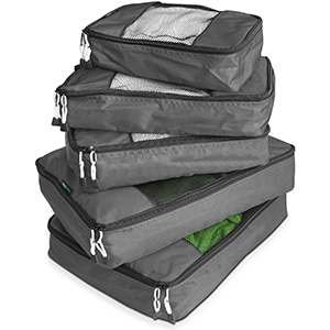 image of luggage organization zip pouches cubes