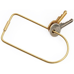image of a brass key ring