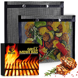 image of black mesh grill bags