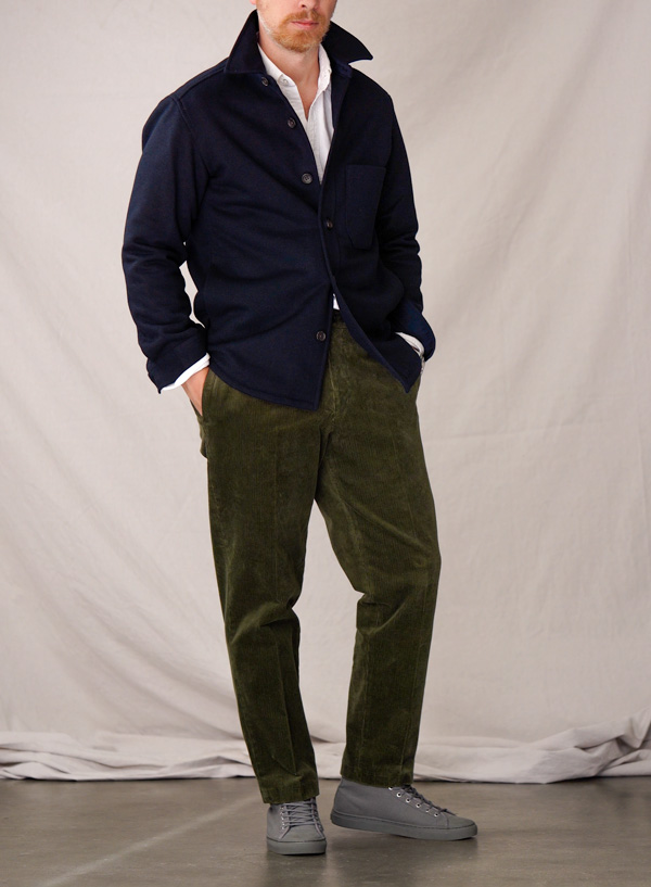 green corduroy pants with high top sneakers
