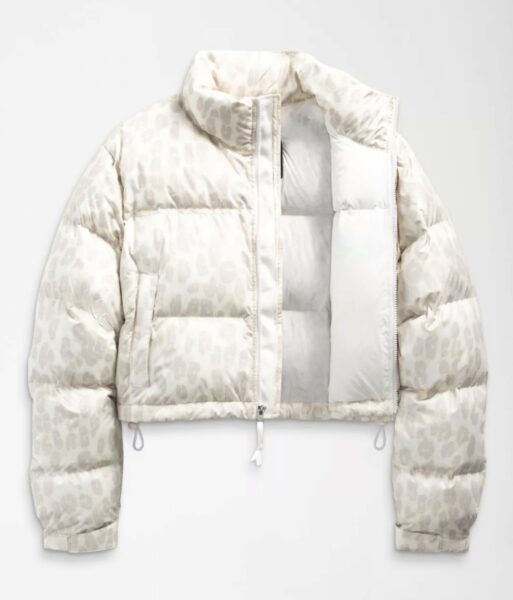image of a white puffer jacket for women