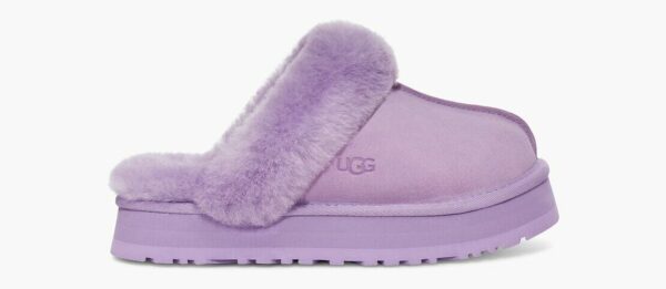 image of a purple ugg slipper