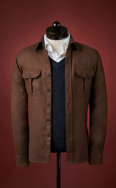 image of a brown overcoat