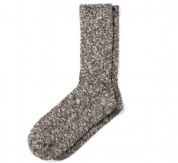 image of brown marled socks