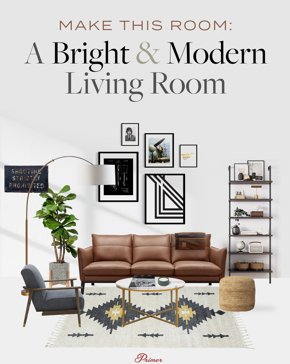 make this room: a bright & modern living room inspiration