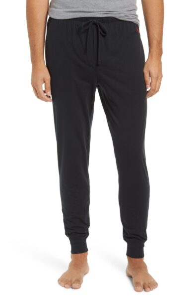 image of black jogger pajama pants