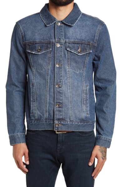 image of a blue denim jean jacket