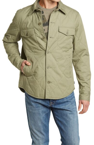image of a light green shell jacket