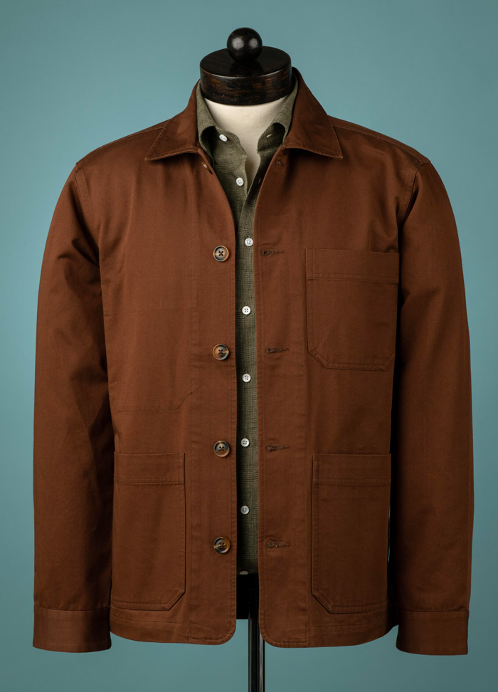 brown chore coat