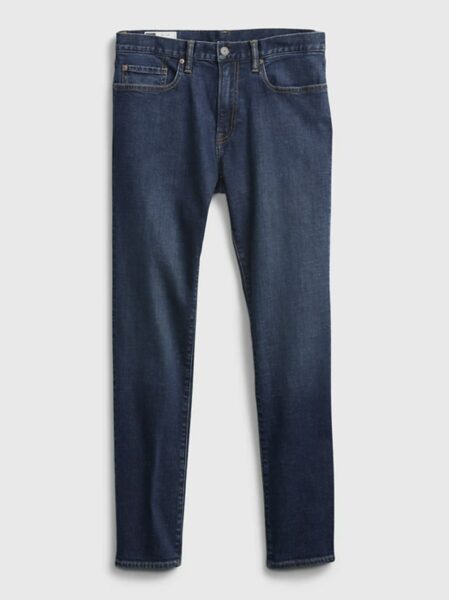 image of dark blue slim jeans