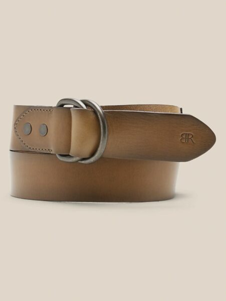 image of brown leather belt